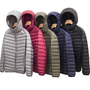 Veste en duvet légère et solide à capuche pour hommes nouveautés vestes bouffantes courtes pour hommes de grande taille manteaux légers décontractés pour hommes - Product Image 2