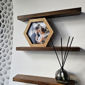 Modern <b>Antique</b>-Design Bamboo Eco-Friendly Photo <b>Frame</b> Brown Finish for Elegant Home Decoration Ramadan Diwali - Product Image 4