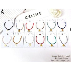 Bracciale Charm Angelina Placcato Oro in Acciaio Inossidabile con Faccina Sorridente, Gioiello Unisex alla Moda, Idea Regalo - Product Image 3