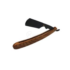 Navaja de Afeitar Ergonómica de Madera Oscura, Navaja de Afeitar Manual, Herramienta Profesional para Barberos, Proveedor OEM ODM - Product Image 2