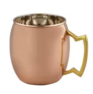 Elegante Taza de Cobre para Bebidas, Copa para Cóctel Moscow Mule, para Mesa de Comedor, Bar, Cocina - Product Image 1