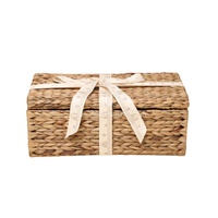 Vente chaude paniers de rangement de cadeaux en jacinthe d'eau, vente en gros pour panier-cadeau de Noël ou panier-cadeau