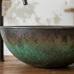 copper sink smooth texture copper <b>basin</b> uniform finish copper sink perfect shape copper <b>basin</b> balanced design - Product Image 2