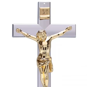 ไม้กางเขนพระสัตว์ศักดิ์สิทธิ์ทำจากโลหะ เป็นมิตรกับสิ่งแวดล้อม ปรับแต่งได้ตามต้องการ พิมพ์สีแบบออฟเซ็ต สำหรับคริสตจักรคาทอลิก - Product Image 1