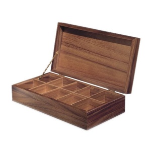 Wholesale Handmade Durable Wooden <b>Tea</b> Storage <b>Box</b> with Lid | Rustic <b>Tea</b> Bag Organizer Compartments & Elegant <b>Tea</b> Chest Storage - Product Image 4