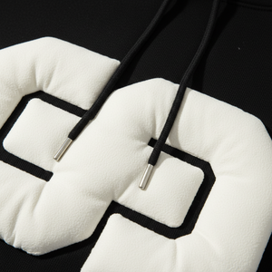 Custom 500GSM Heavyweight Puff Print Hoodie Women Oversized Cropped Boxy Acid Wash Thick Fleece Embossed Pullover Sweatshirt OEM - Product Image 2