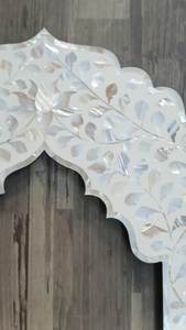 Floral Vintage Mother of Pearl Inlay Picture <b>Frame</b>: Handmade Floral Decor - Product Image 4