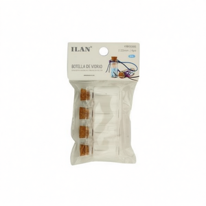 Bottiglia in vetro ILAN 22mm X 40mm 8ml con tappo in sughero per conservazione - Product Image 2