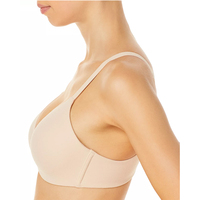 Ensemble soutien-gorge à bretelles tombantes grande taille avec fermetures éclair, en dentelle rouge transparente pour femme - Séchage rapide, coton/fibre de bambou