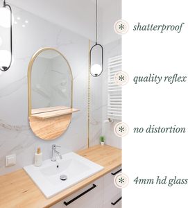 Wall Decoration Modern <b>Mirror</b> <b>Frame</b> Glass Iron and MDF Material Brass Antique American Style <b>Mirror</b> Handmade Customized in Bulk - Product Image 6