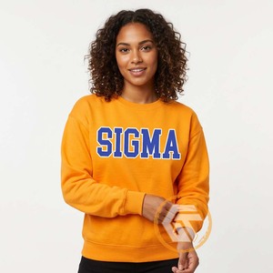 GREEK TREASURES เสื้อสเวตเชิ้ตผ้าฝ้ายฟลีซคุณภาพสูงสำหรับผู้หญิง Sigma Gamma Rho รุ่นฤดูใบไม้ร่วง/ฤดูหนาว น้ำหนัก 500 กรัม เป็นมิตรกับสิ่งแวดล้อม - Product Image 4