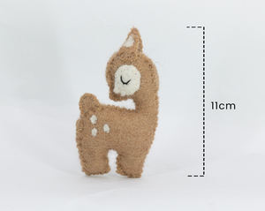 Adorno Navideño de Reno Rudolph de Fieltro y Lana, Hecho a Mano, Decoración para Árbol de Navidad Infantil, Comercio Justo, Venta al Por Mayor - Product Image 4