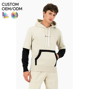 Sudadera con Capucha Bordada de Invierno para Hombre, Fabricante OEM ODM, Logotipo Personalizado, Algodón Orgánico, Poliéster, Felpa, Marcas de Ropa Urbana - Product Image 3