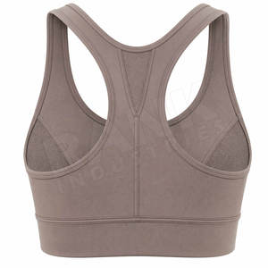 Comfortable Seamless Breathable Eco-Friendly Four-Way <b>Stretch</b> Sports <b>Bra</b> Yoga Gym Workout Running Training Daily Wear High Front - Product Image 3