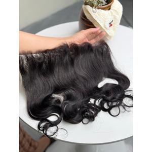 Nœuds invisibles 13x4 Lace Frontal Cheveux Vietnamiens Bruts de Donneur Unique Ondulés Noir Naturel Vente en Gros - Product Image 4