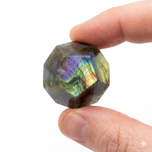 คริสตัลโดเดคาhedron หินลาบราดอร์หินโดเดคาhedron ผู้ค้าส่งอัญมณีบําบัดหินธรรมชาติคริสตัลหัตถกรรมผู้ค้าส่ง - Product Image 5