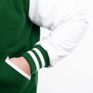 Customizable American Baseball Uniform Unisex Winter <b>Fleece</b>-<b>Lined</b> Breathable Varsity <b>Jacket</b> with Embroidery and Front Logo - Product Image 5
