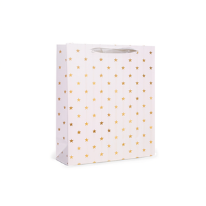 Borsa regalo Iln con stampa stella dorata taglia S per feste - Product Image 1