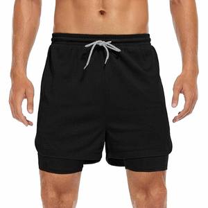 Pantalones Cortos Deportivos 2 en 1 para Hombre, de Secado Rápido, para Correr y Gimnasio, con Forro de Compresión y Bolsillos con Cremallera - Product Image 3