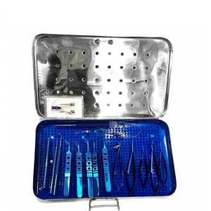 ชุดเครื่องมือผ่าตัดตาสำหรับต้อกระจกไทเทเนียม 21 ชิ้น พร้อมกล่องเก็บ - Product Image 1