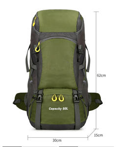 Large Capacity 50L Trekking <b>Backpack</b> Multi Color Options Ripstop Nylon Outdoor Travel Bag - Product Image 3