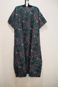 Vestido caftán de algodón floral hecho a mano, caftán indio para damas de honor, ropa bohemia para bodas, fiestas y playa - Product Image 2