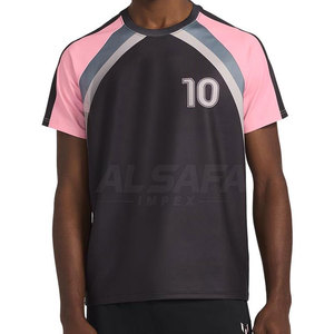 เสื้อฟุตบอลผ้าเนื้อนุ่มดีไซน์ล่าสุด ผลิตจากโพลีเอสเตอร์ 100% เสื้อฟุตบอลสำหรับทีม - Product Image 3
