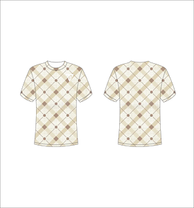 T-shirt à manches courtes pour homme, col rond, coupe classique, motif tissé imprimé, logo sur le devant - Product Image 1
