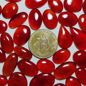 Wholesale Natural Red Onyx Gemstone High Quality Polished Cabochon Loose Stone for Rings & Pendants Jewelry Supply - Product Image 1