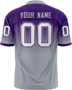 เสื้ออเมริกันฟุตบอลสำหรับผู้ใหญ่ ผ้าอินเตอร์ล็อค พิมพ์ลายแบบ Dye Sublimation สีสันตามสั่ง ออกแบบเองได้ ผู้ผลิตชุดกีฬา - Product Image 6