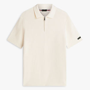 เสื้อโปโลผู้ชายทรงปกติ ผ้าถักเนื้อสัมผัสพิเศษ ซิปหน้า ระบายอากาศได้ดี ผลิตจากผ้าฝ้ายพรีเมียม สวมใส่สบาย มีบริการสกรีนโลโก้แบรนด์ - Product Image 6