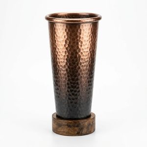 Handmade 13 cm Tall <b>Vase</b> Graded Antique <b>Copper</b> Home Decor Hotel Iron Kaath Plinth Hammered <b>Copper</b> Colorful <b>Copper</b> Decorative - Product Image 1