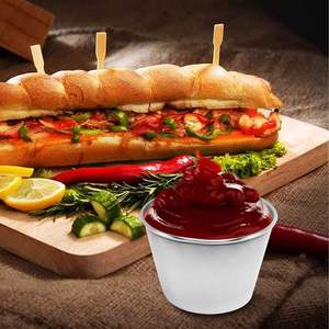 Recipiente para salsa de acero inoxidable, pequeño, estilo coreano, apto para alimentos, ecológico, duradero, para fiestas, para pedidos al por mayor, Sauceswholesale, Llegada de fábrica 2026 - Product Image 4