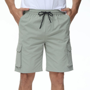 Shorts cargo pour hommes sur mesure, style tendance, respirants, séchage rapide, en polyester/coton doux, taille élastique, design vintage - Product Image 6