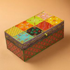 Custom Hand Painted <b>Wooden</b> Packaging Box Luxury Decorative Storage Case for Gifts Jewelry and Souvenirs Handmade - Product Image 2