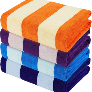 Toallas de Baño Absorbentes y Suaves con Rayas, Toallas de Piscina Extra Grandes de Secado Rápido, Toallas de Baño para Hotel - Product Image 5