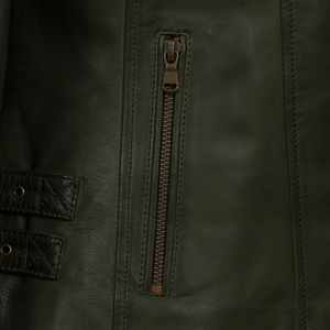 Nueva Chaqueta de Cuero para Mujer, Estilo Motero, con Cierre, Manga Larga, Chaqueta Corta de Otoño - Product Image 5