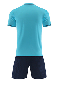 Best Quality 100% Polyester Customizable Quick Dry <b>Colourful</b> Soccer Short Sleeve Moisture Wicking Fitted Football Uniform - Product Image 4
