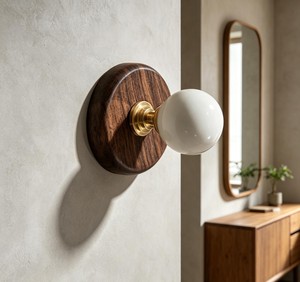 Aluminum Double Wall <b>Hook</b> Round Coat Rack Glossy Polished Finish <b>Black</b> Knob Farmhouse Style Entryway Closet Bathroom - Product Image 5