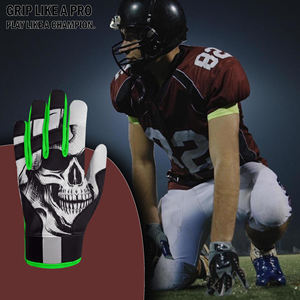 Skull Pattern Outdoor Sports Gloves Non-Slip Screen Printing Design for Football Use - Product Image 6
