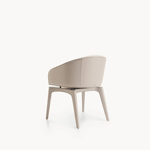 Modern Upholstered Dining <b>Chair</b> Leather Accent Armchair Stainless Steel <b>Legs</b> for Dining Room Hotel Home - Product Image 6
