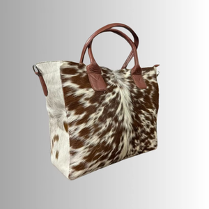 Bolso Tote de Cuero Genuino con Pelo de Vaca al por Mayor, Bolso de Hombro Vintage de Gran Capacidad, Bolso de Mano Ligero - Product Image 4