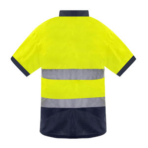 เสื้อโปโลนิรภัยแบบมองเห็นได้ชัดเจนของเวิร์คเวอร์ พร้อมแถบสะท้อนแสง ปักโลโก้ตามสั่ง ระบายอากาศได้ดี เหมาะสำหรับชุดยูนิฟอร์มทำงาน - Product Image 2
