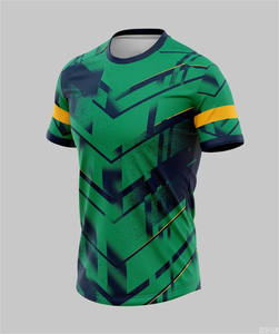 T-shirts de sport simples et tendance pour hommes, été, extérieur, manches régulières, imprimé 3D, formel, surdimensionné, respirant, pour la gym, 100% coton - Product Image 4