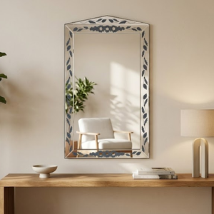 Miroir mural vénitien orné de luxe |   Miroir décoratif d'appoint de style baroque vintage |   Miroir en verre de style antique, décoration élégante pour la maison - Product Image 3