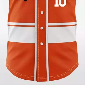 Maillot de baseball personnalisé sublimé professionnel, entièrement boutonné, équipement d'équipe, respirant, séchage rapide, pour l'Europe - Product Image 4
