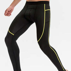 Cumbre Sports <b>Men</b> <b>Compression</b> Leggings Gym Running Workout <b>Tights</b> Quick Dry Stretch Elastic Waist Fitness Sports Pants - Product Image 4