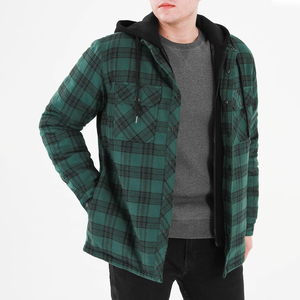 Sweat à capuche en flanelle pour homme, couleur unie, haute qualité, impression de logo personnalisée, prix bas, vente en gros - Product Image 3