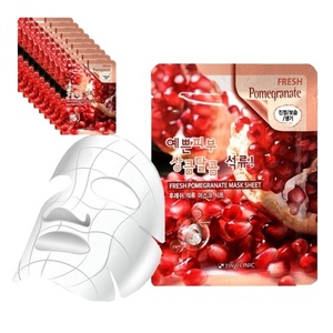 Masque facial en feuille intensif MBL Pomegrante, anti-rides, hydratant, nourrissant, pour tous types de peaux, fabriqué en Corée - Product Image 1