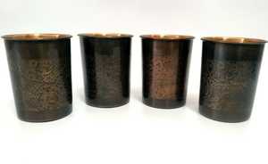 Copper Straight Mug Metal Drinking Cup Vintage Design Double Wall Thermal Insulation Kitchen Bar Accessory 2 Pack - Product Image 2